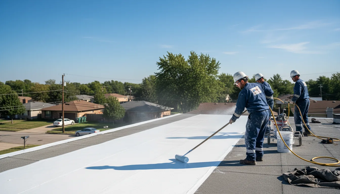 Commercial roof coating in Graymont, IL near me